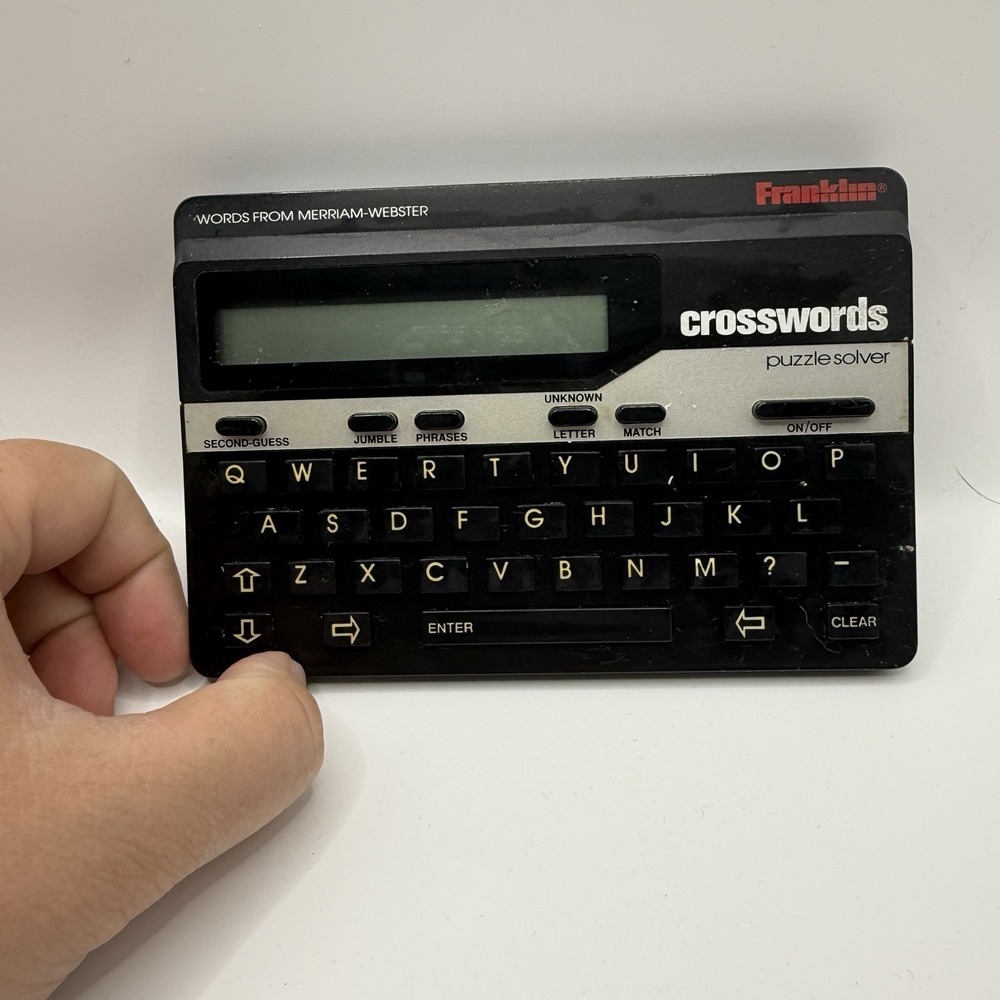 Franklin Crossword Puzzle Solver CW-60‎ Electronic Handheld - Tested.